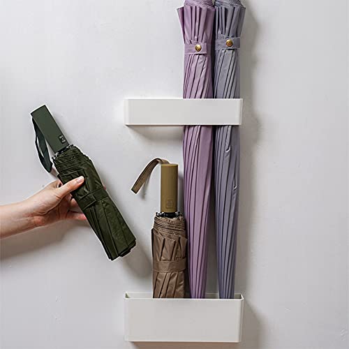 Wall-Mounted Umbrella Stand Holder - Adjustable Adhesive Rack for Entryway