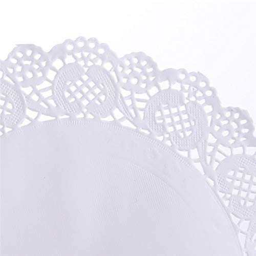 10.5-Inch White Lace Paper Doilies - Decorative Disposable Placemats (100 PK)