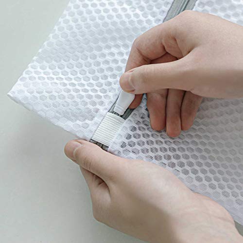 XXL Honeycomb Mesh Laundry Bags for Delicates - 24x24 Inch, Set of 2