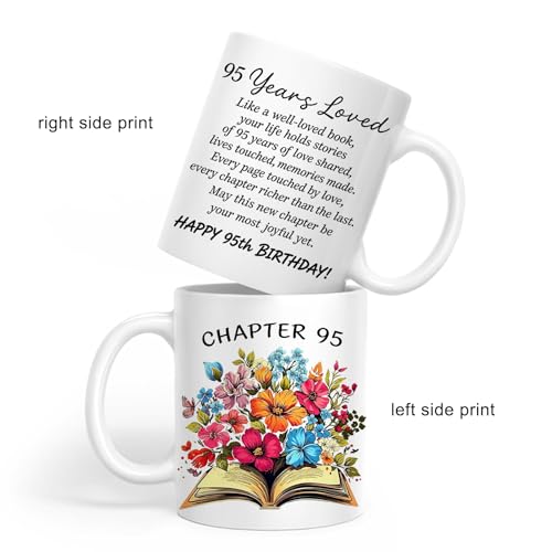 AliCarr 95C 11oz Loved Chapter Birthday Coffee Mug for Women, Gift