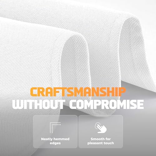 2-Pack Rectangular Polyester Tablecloths, 60x102 Inches for 6ft Tables