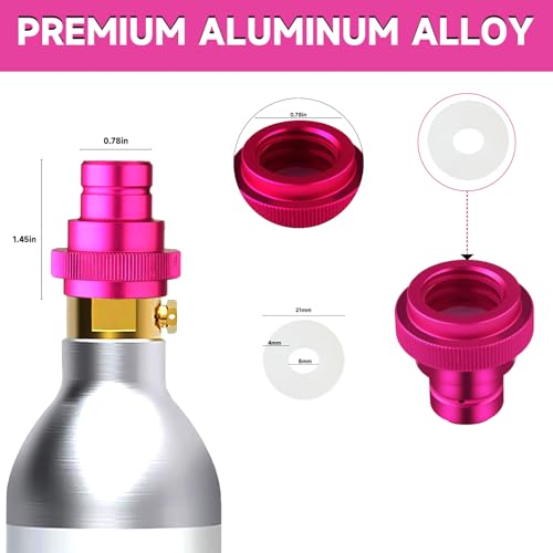 CO2 Cylinder Quick Connect Adapter for Sparkling Water Makers, TR21-4 Valve