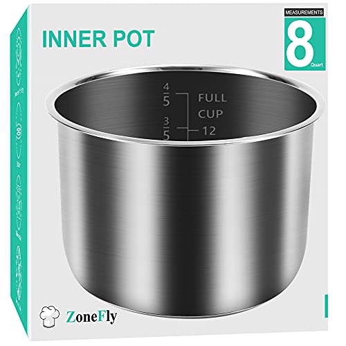 8Qt Stainless Steel Replacement Inner Pot for 8 Quart Pressure Cooker