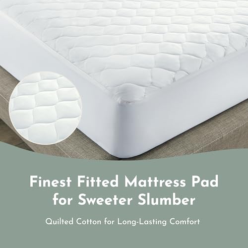 Treescend Organic Cotton Mattress Protector - Quilted Deep Pocket Pad