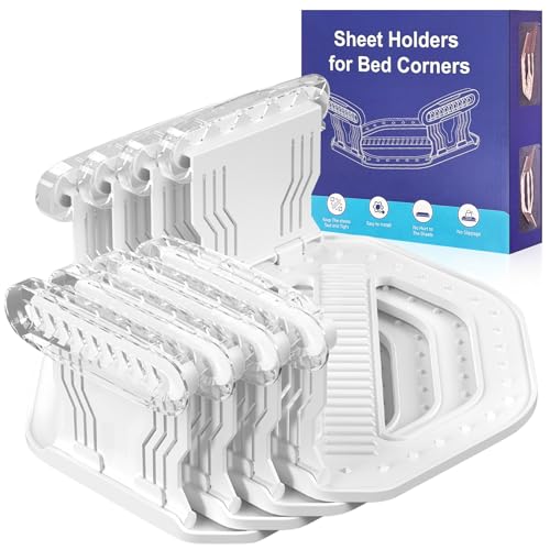 Heavy Duty Bed Sheet Holders - 4 Pack Corner Fasteners