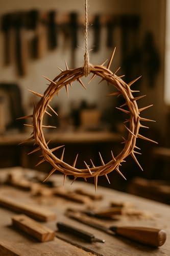 Authentic Lifesize Real Crown of Thorns - Handcrafted Biblical Wreath Decor
