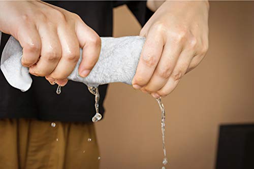 White Cotton Washcloths 24 Pack - Soft, Absorbent Face & Body Towels - Hotel Quality