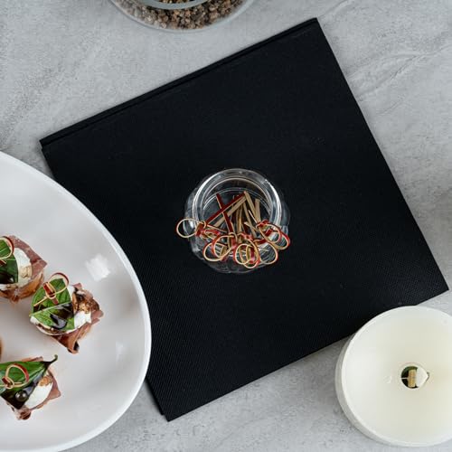 4 Inch Appetizer Picks, 1000 Knotted Knot Skewer Picks - Looped Knot, For Food Or Drinks, Brown Bamboo Cocktail Skewers, Twisted End, Looped End - Restaurantware