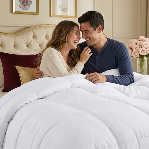 Utopia Bedding Queen Duvet Insert - White All Season Down Alternative Comforter