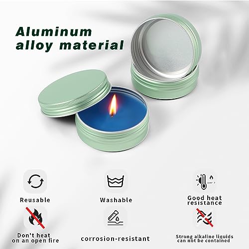 48 Pack 2 oz Aluminum Tins with Lids for Salves and Crafts