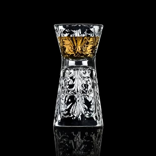 1930s Paris Crystal Double-Sided Cocktail Jigger - Elegant Bar Tool Gift