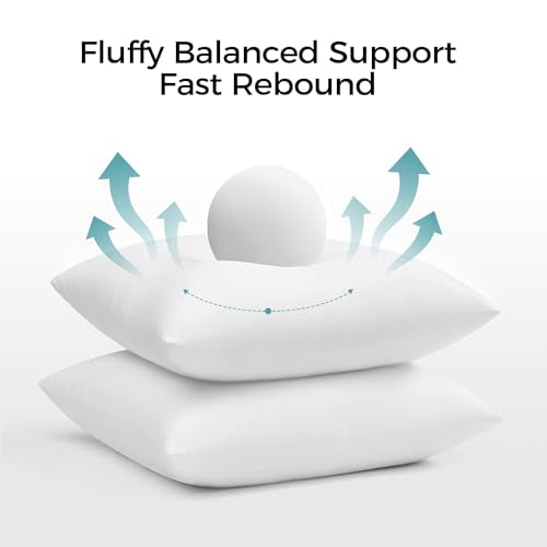 Puredown 12x20 Throw Pillow Insert - Fluffy Down Alternative Cushion Form