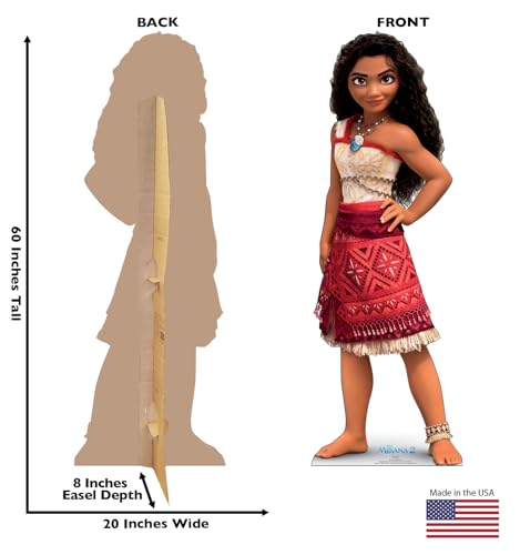 Moana Life-Size Cardboard Cutout Standee - 60-inch Party Decoration