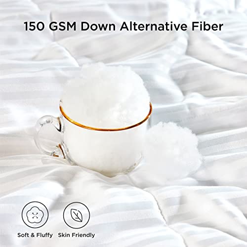 Bedsure King Size Duvet Insert - Lightweight Down Alternative Comforter, White