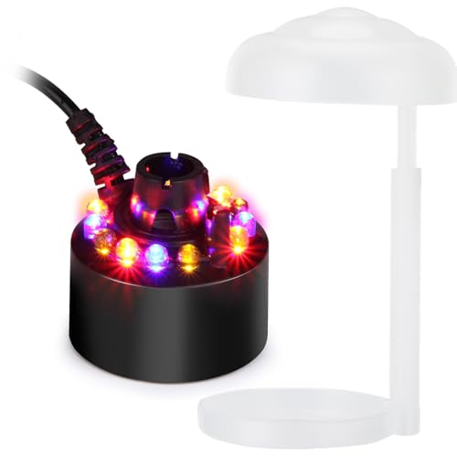 12 LED Ultrasonic Mist Maker Fogger for Ponds, Fountains, and Water Features