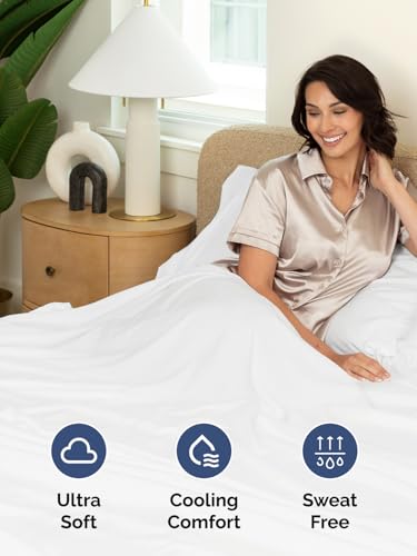 CGK Unlimited Extra Deep Queen Fitted Sheet - White 18" to 24" Pocket