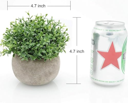 Artificial Boxwood Topiary Potted Plant for Home and Office Decor