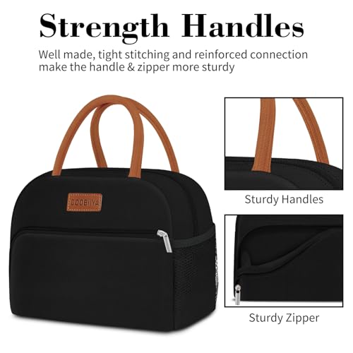 Insulated Lunch Bag Tote - 10L Leakproof Thermal Cooler Box for Work & Travel
