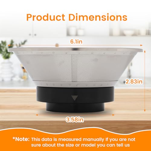 Juicer Mesh Filter Basket with Titanium-Coated Blades for Centrifugal Juicers