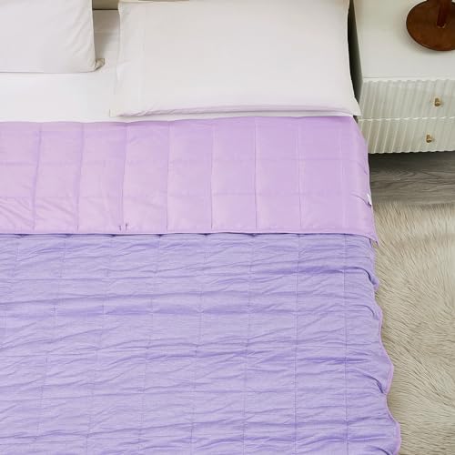 10 lb Weighted Blanket 48x72 Inch Cooling Bed Blanket for All Seasons