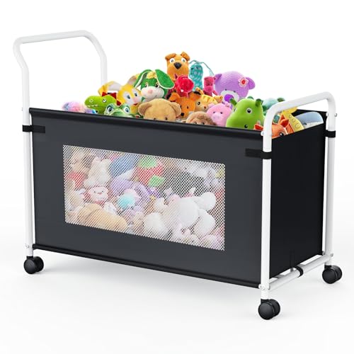 Extra Large 180L Toy Storage Organizer with Wheels, Heavy Duty Toy Chest