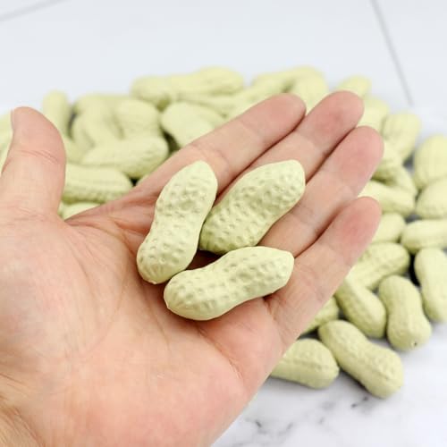90pcs Artificial Peanuts Realistic Plastic Fake Groundnuts for Decoration