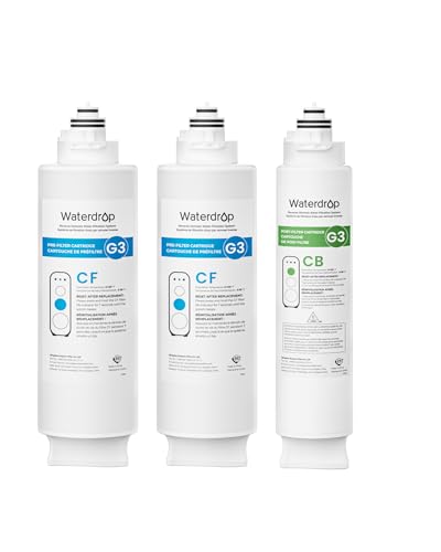 Reverse Osmosis Water Filter Replacement Pack (2x N1CF & 1x N3CB) - 1-Year Set