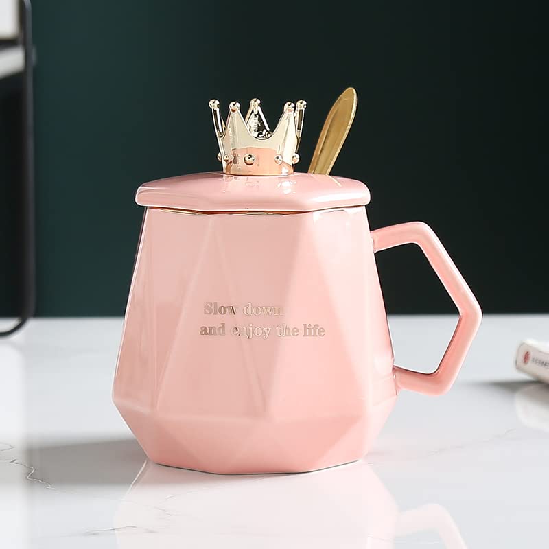 CGHWBEA Pink Coffee Warmer with Mug Set - Desk Heated Cup & Automatic Shut Off
