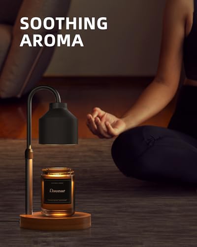 Adjustable Height Candle Warmer Lamp with Timer & 2 Bulbs