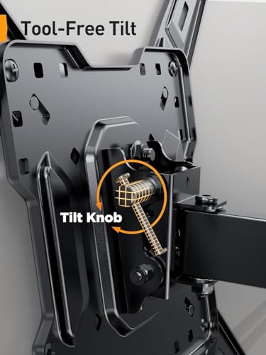 Full Motion TV Wall Mount for 26-65 Inch TVs, Swivel & Tilt Corner Bracket