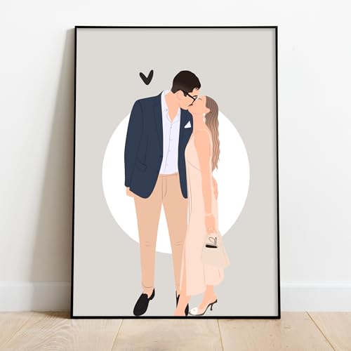 Custom Faceless Portrait Illustration Hand-Drawn From Your Photo