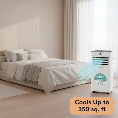 8000 BTU Portable Air Conditioner Small AC Unit with Dehumidifier
