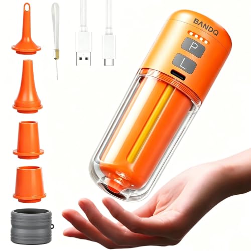 Portable Mini Air Pump for Inflatables with LED Camping Light - 2000mAh