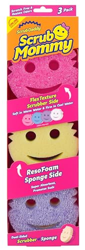 Scrub Mommy Dual-Sided Non-Scratch Cleaning Sponges 3 Pack