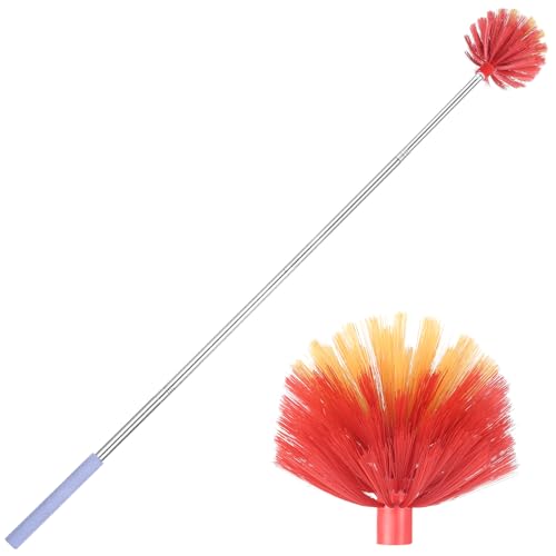 Cobweb Duster with Extension Pole - 59-Inch Extendable Spider Web Brush