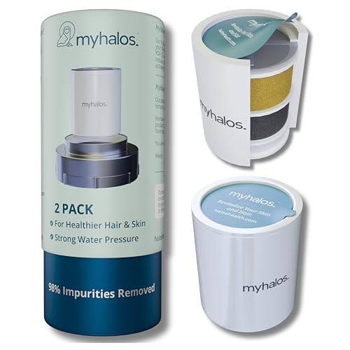 Universal Shower Head Filter Replacement Cartridges, 2-Pack, 6-Month Supply