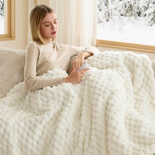 Heated Throw Blanket, 50x60 Inch Electric Blanket with 6 Heat Settings