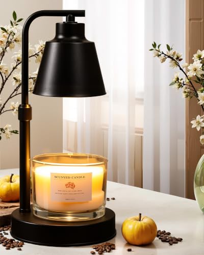 Adjustable Candle Warmer Lamp with Timer and Dimmable Brightness