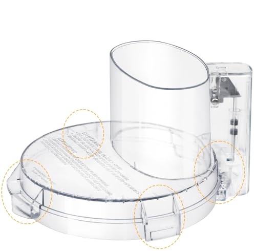 4-Tab Food Processor Work Bowl Cover for 14-Cup Models DLC-005AGTXT1