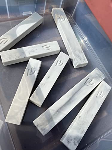 Modern Concrete Mezuzah Case for Door - 5-Inch Peel and Stick Design