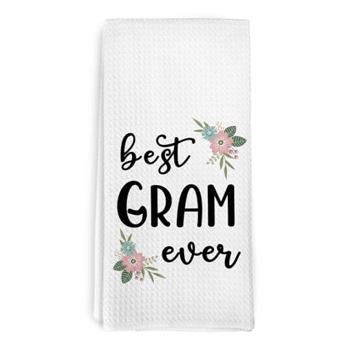 Gram Hand Towels 16x24 - Best Gram Ever Gifts Kitchen Dish Towel, Grandma Gift dvhdajed Variation Gram