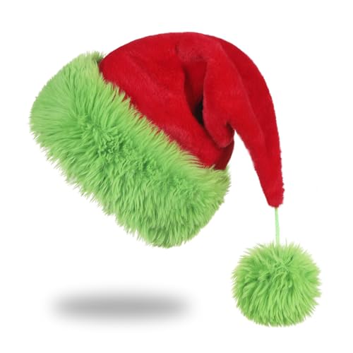 Unisex Santa Hat for Adults Christmas Party Holiday Costume Velvet & Lining