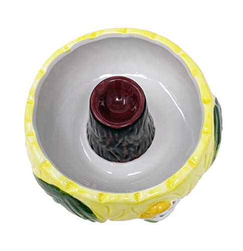 32oz Ceramic Scorpion Bowl with Volcano Center for Tiki Cocktails