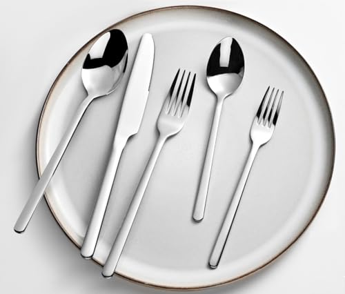 20-Piece 18/10 Stainless Steel Flatware Set for 4 - Mirror Polished