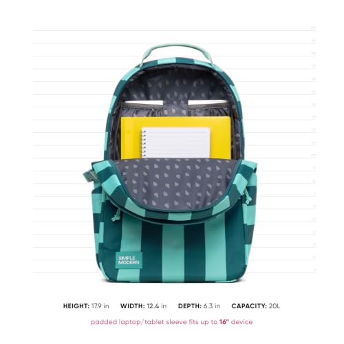20L School Laptop Backpack for Teens & Kids - Water-Resistant Bookbag