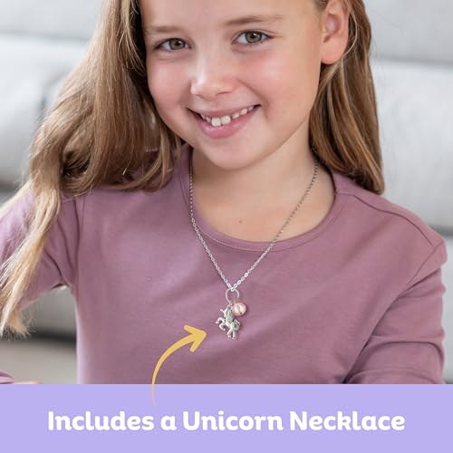 Unicorn Musical Jewelry Box for Girls with Necklace - Wooden Keepsake