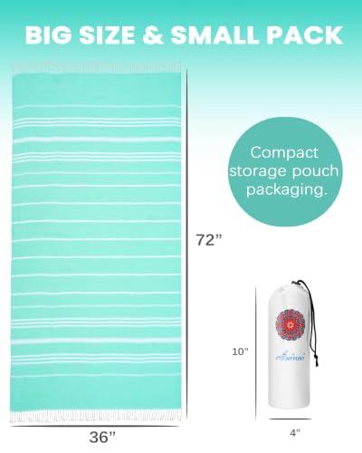 Antfuny Oversized Turkish Beach Towel Quick Dry Sand Free XL Bath Towel