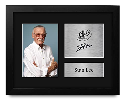 Framed Signed Printed Autograph Photo 8.5x11 Inch Display