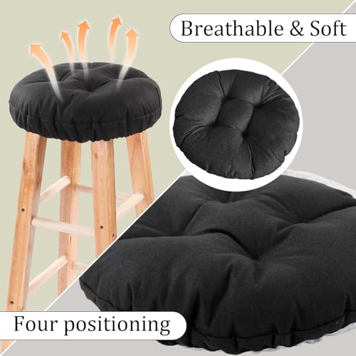 12-Inch Bar Stool Covers Set of 2 - Soft, Nonslip, Washable