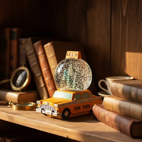 NYC Taxi Snow Globe - 2.5 Inch Mini New York City Souvenir